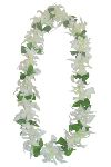 Hawaiian luau wedding bride's lei.